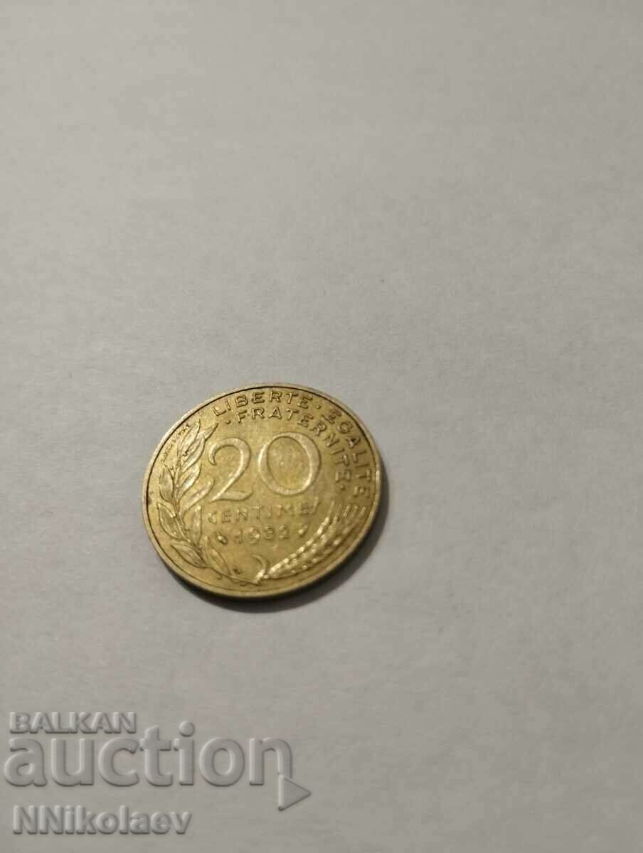 France 20 centimes 1982