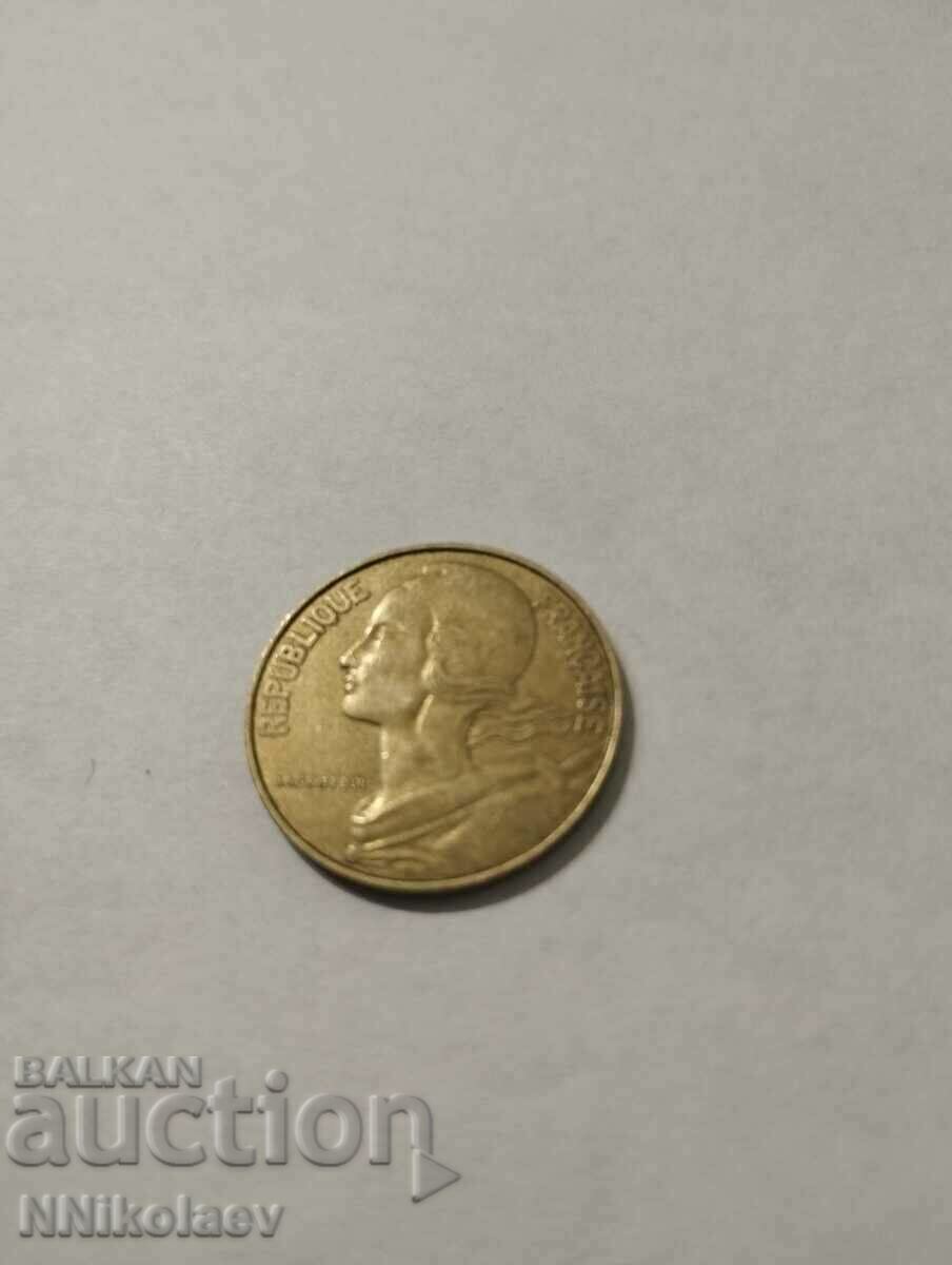 Auction France 20 centimes 1987 Auction France 20 centimes 1987