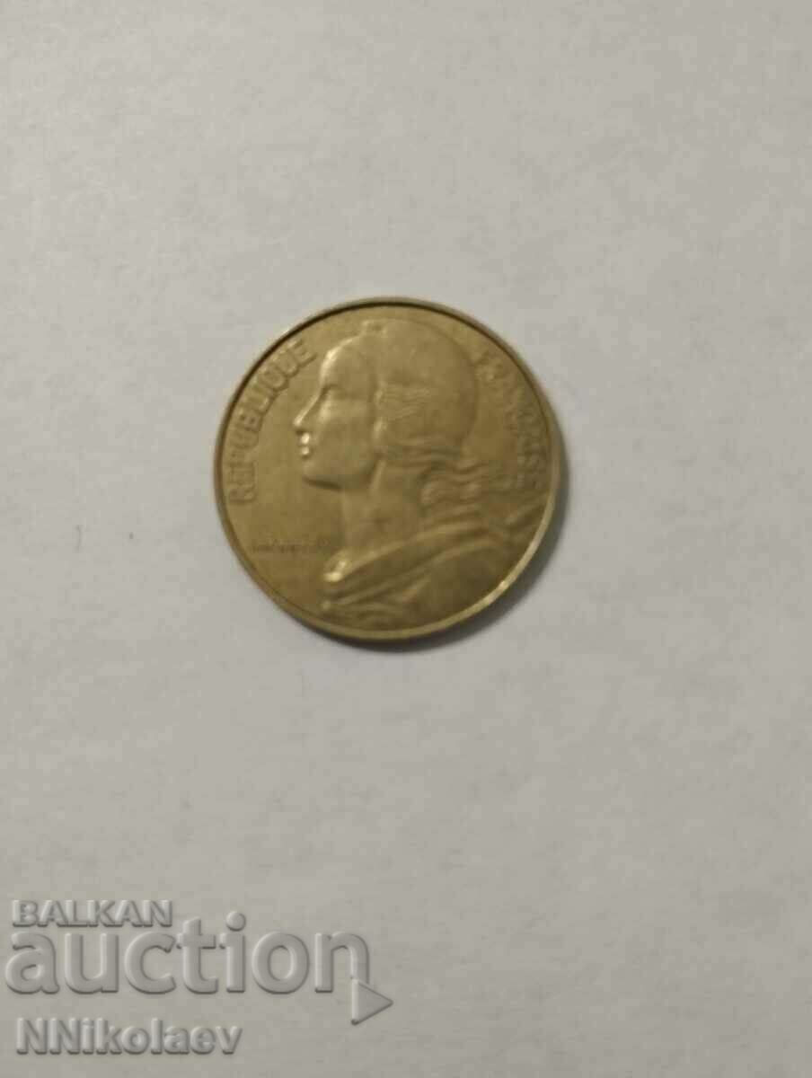 Delivery of France 20 centimes 1987 Delivery of France 20 centimes 1987