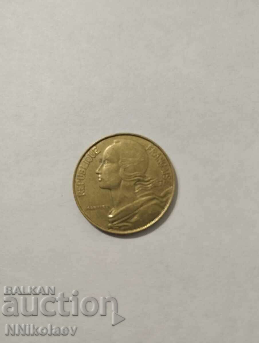 Delivery of France 20 centimes 1989 Delivery of France 20 centimes 1989