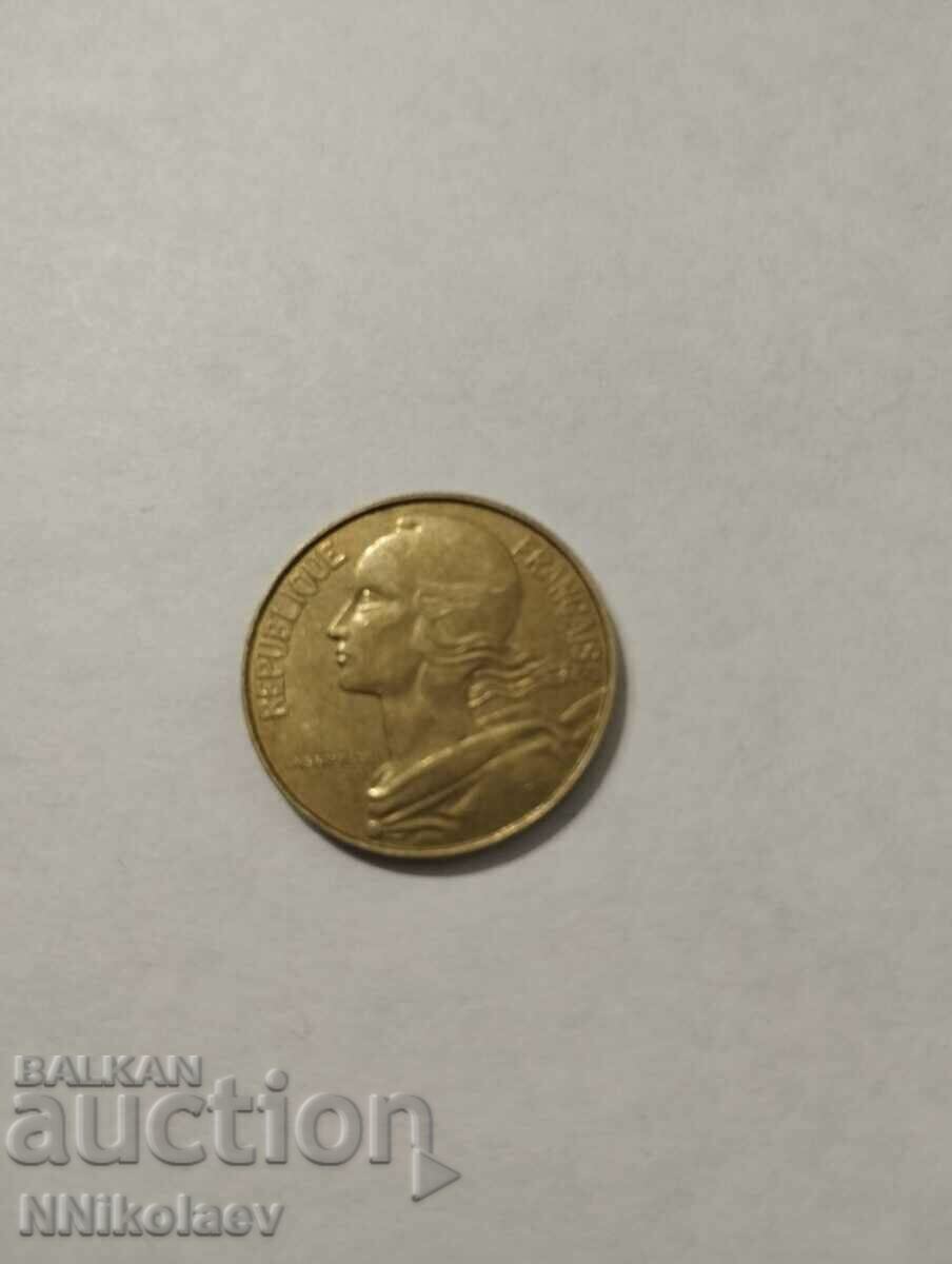 Доставка на Франция 20 сантима 1991г. Доставка на Франция 20 сантима 1991г.