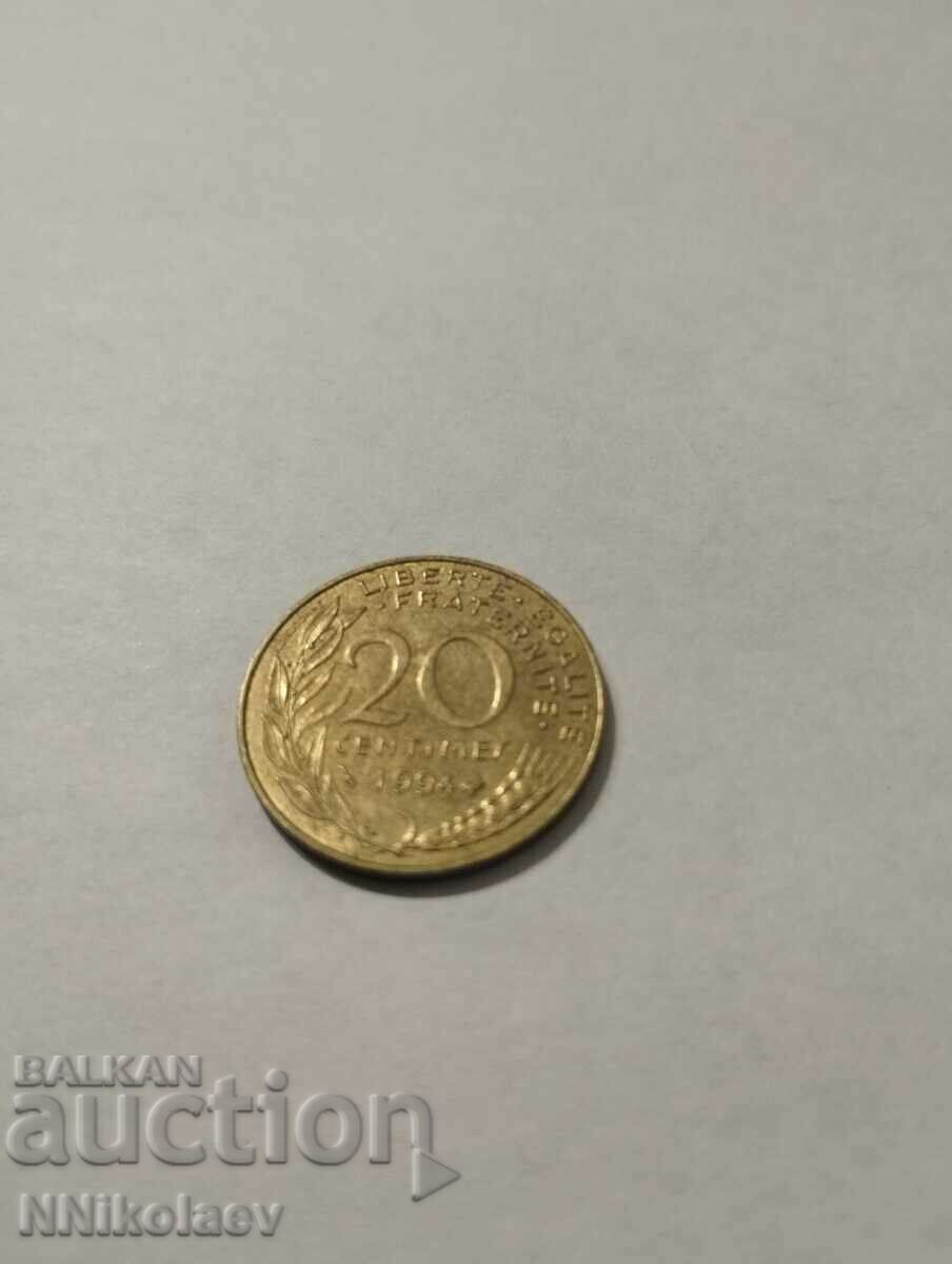 France 20 centimes 1994