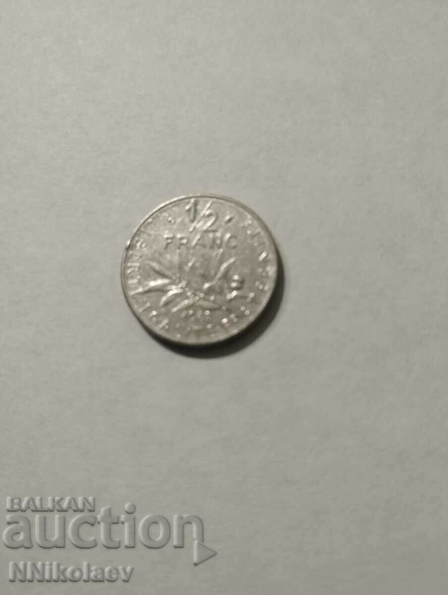 France 1/2 - half franc 1983 with price 1.00 BGN | € 0.51 France 1/2 - half franc 1983 with price 1.00 BGN | € 0.51