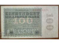 ГЕРМАНИЯ 100 милиона марки 22.08.1923