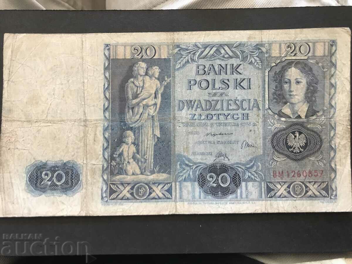 Poland 20 zloty 1936