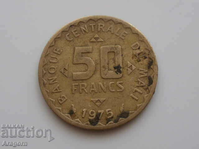 Mali 50 franci 1975; Mic