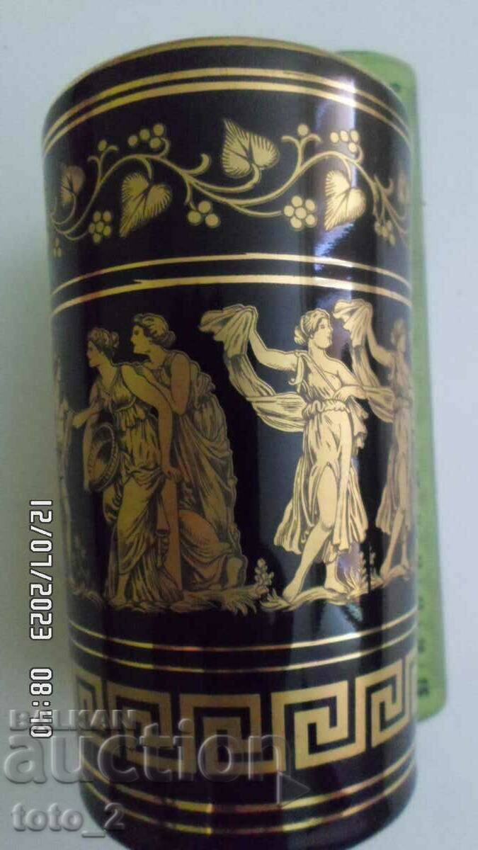 Auction BEAUTIFUL HANDMADE GREEK VASE /24K GOLD/SALE !! Auction BEAUTIFUL HANDMADE GREEK VASE /24K GOLD/SALE !!