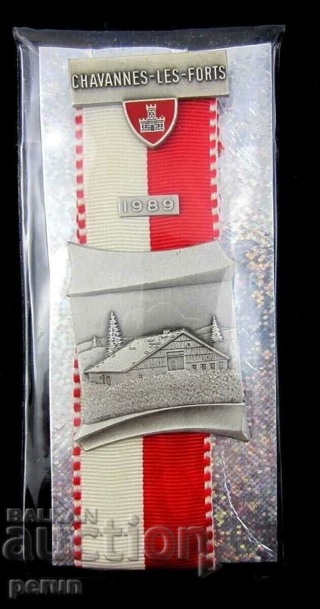 SWISS MEDAL WITH RIBBON-ORIGINAL with price 12.00 BGN | € 6.14 SWISS MEDAL WITH RIBBON-ORIGINAL with price 12.00 BGN | € 6.14