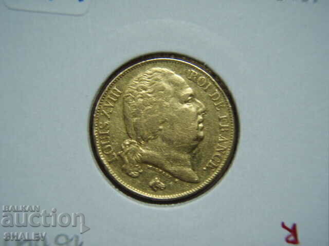 20 Francs 1816 Q France - AU (Gold) - 6 20 Francs 1816 Q France - AU (Gold) - 6