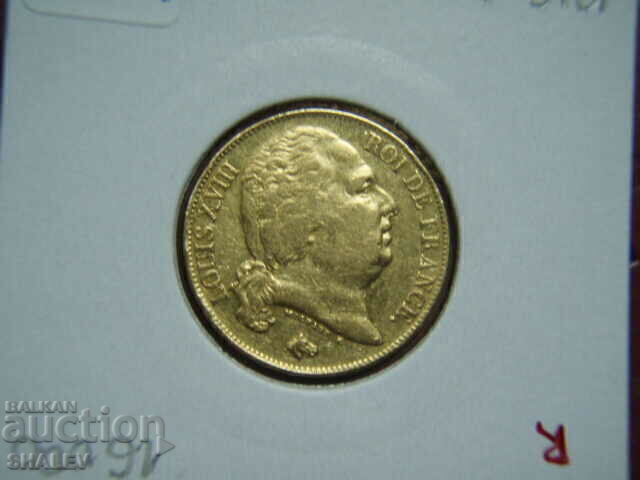 20 Francs 1816 Q France - AU (Gold) - 7 20 Francs 1816 Q France - AU (Gold) - 7