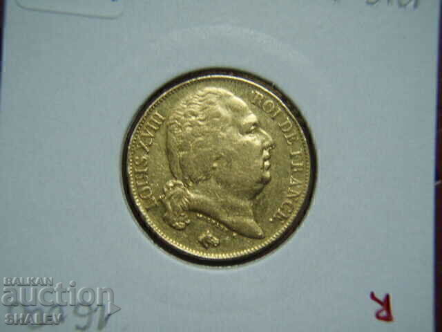 20 franci 1816 Q Franța - AU (aur) - 7