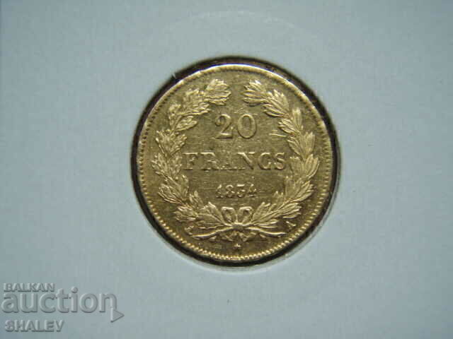 Доставка на 20 Francs 1834 A France (20 франка Франция) - XF/AU (злато) Доставка на 20 Francs 1834 A France (20 франка Франция) - XF/AU (злато)