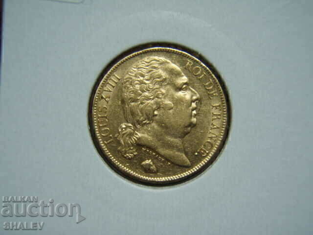 20 franci 1824 A Franța (20 franci Franța) - AU (aur) - 6