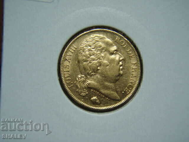 20 franci 1824 A Franța (20 franci Franța) - AU (aur) - 7