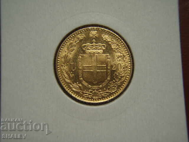 20 Lire 1897 Italy / 20 Lire Italy (RARE!!!) - AU (gold) with price € 849.89 | 1662.25 BGN 20 Lire 1897 Italy / 20 Lire Italy (RARE!!!) - AU (gold) with price € 849.89 | 1662.25 BGN