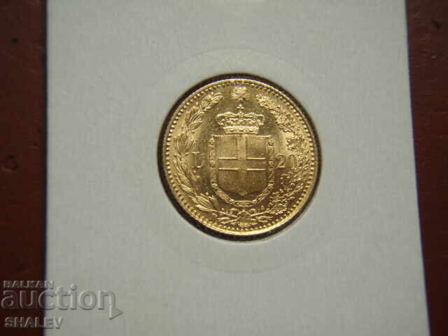 Доставка на 20 Lire 1897 Italy / 20 лири Италия (RARE!!!) - AU (злато) Доставка на 20 Lire 1897 Italy / 20 лири Италия (RARE!!!) - AU (злато)