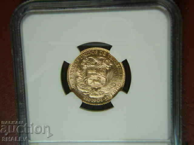 20 Bolivares 1904 Venezuela - MS62 (gold) - 7 20 Bolivares 1904 Venezuela - MS62 (gold) - 7