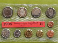 Сет разменни монети Германия 1998 "G" Proof