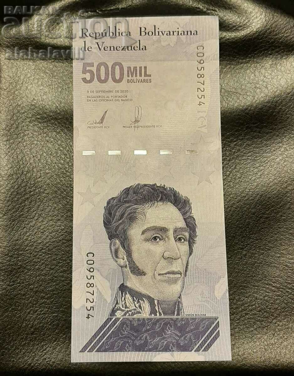 Банкнота Венецуела НОВИТЕ 500 000 боливара 2020 UNC /c