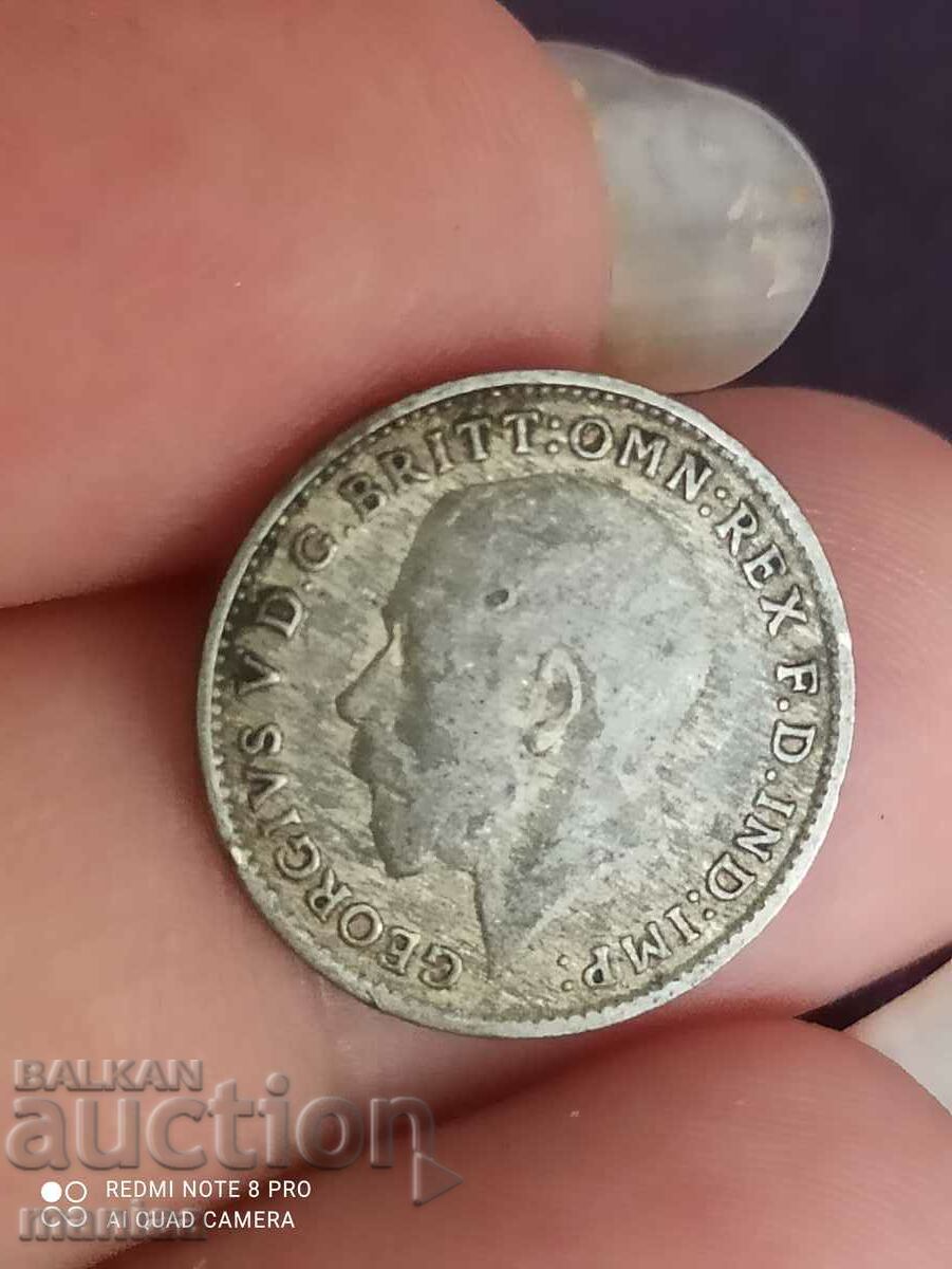 3 pence 1920 silver Great Britain with price 11.99 BGN | € 6.13 3 pence 1920 silver Great Britain with price 11.99 BGN | € 6.13