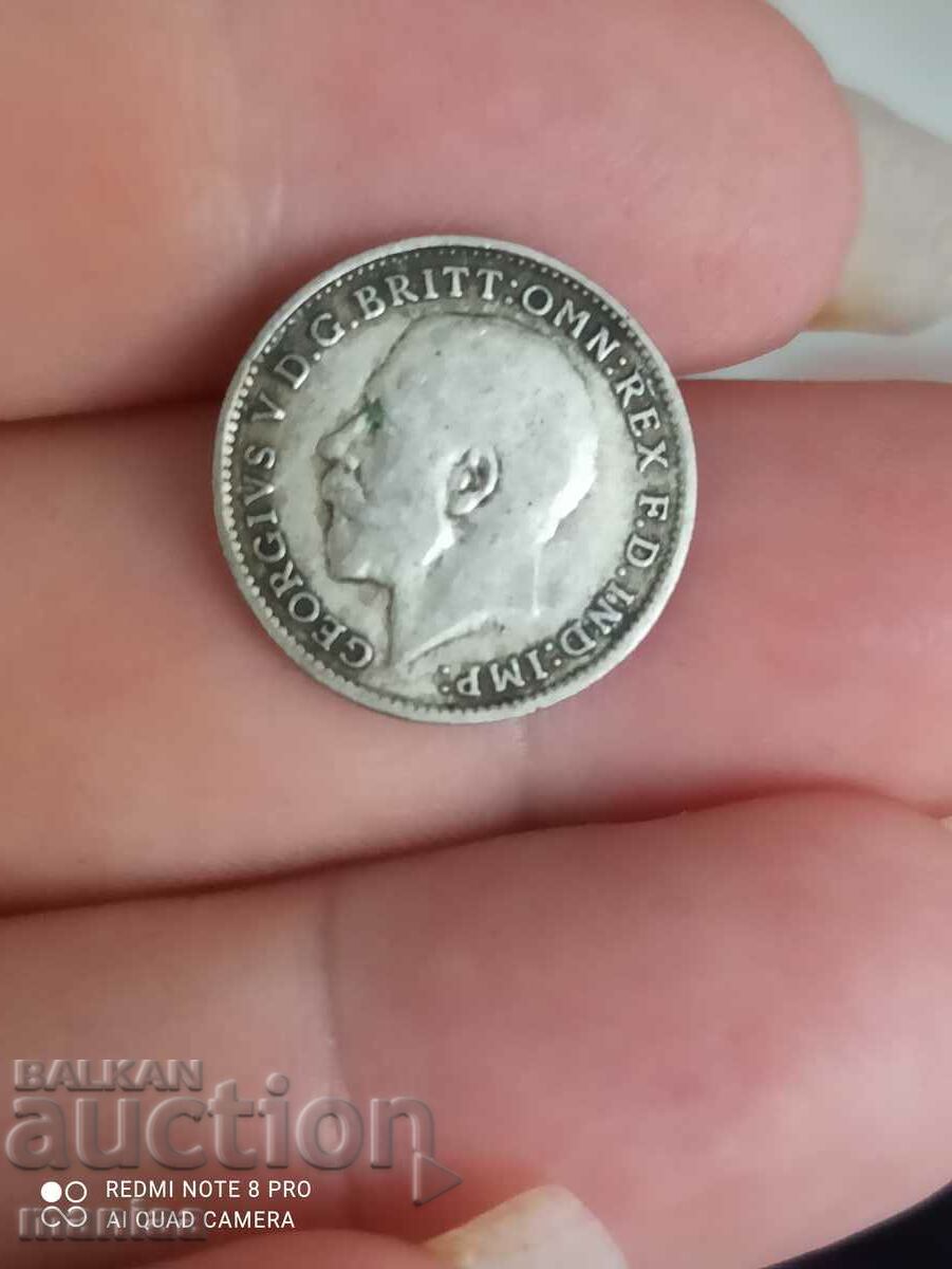 3 pence 1920 silver Great Britain with price 15.99 BGN | € 8.18 3 pence 1920 silver Great Britain with price 15.99 BGN | € 8.18