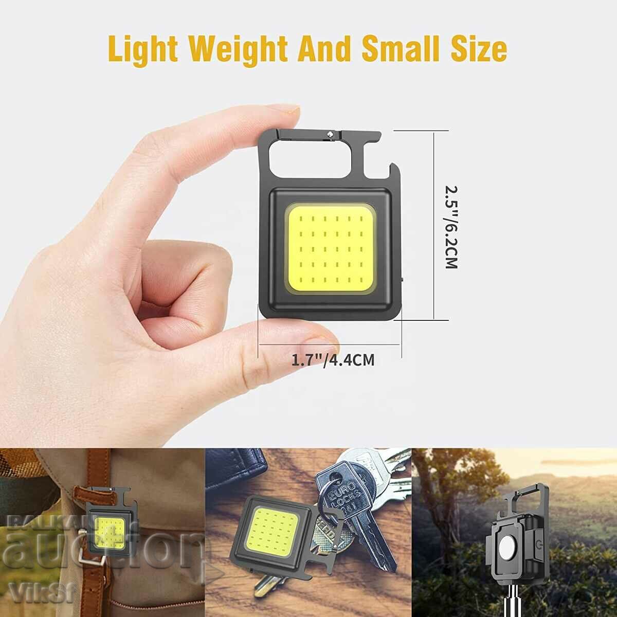 Delivery of Waterproof COB LED Flashlight Keychain Opener Delivery of Waterproof COB LED Flashlight Keychain Opener