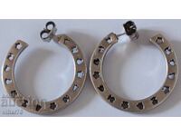 сребърни обеци