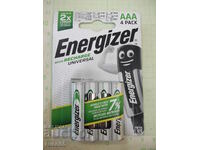 Σετ 4 τμχ. επαναφορτιζόμενες μπαταρίες "Energizer - AAA"