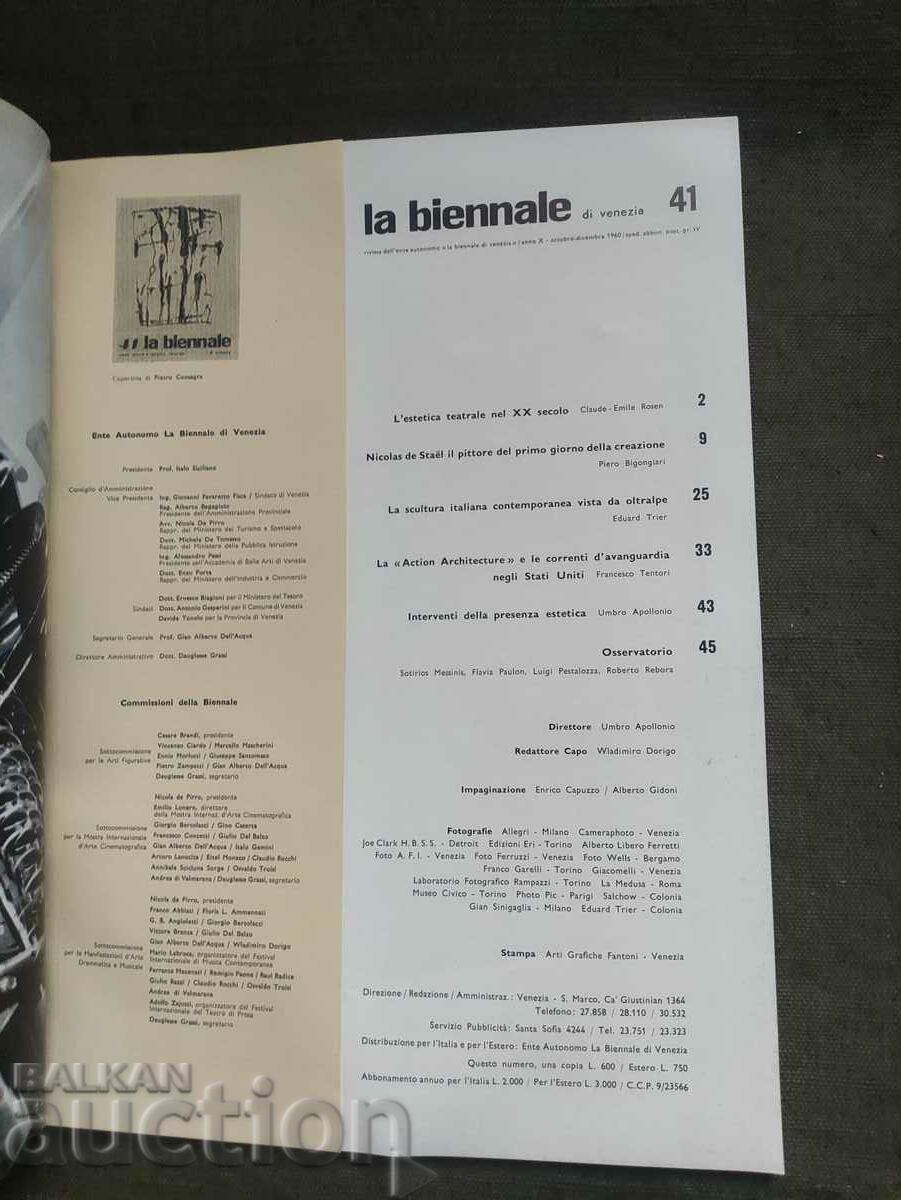 Auction  41 La Biennale di Venezia 1961