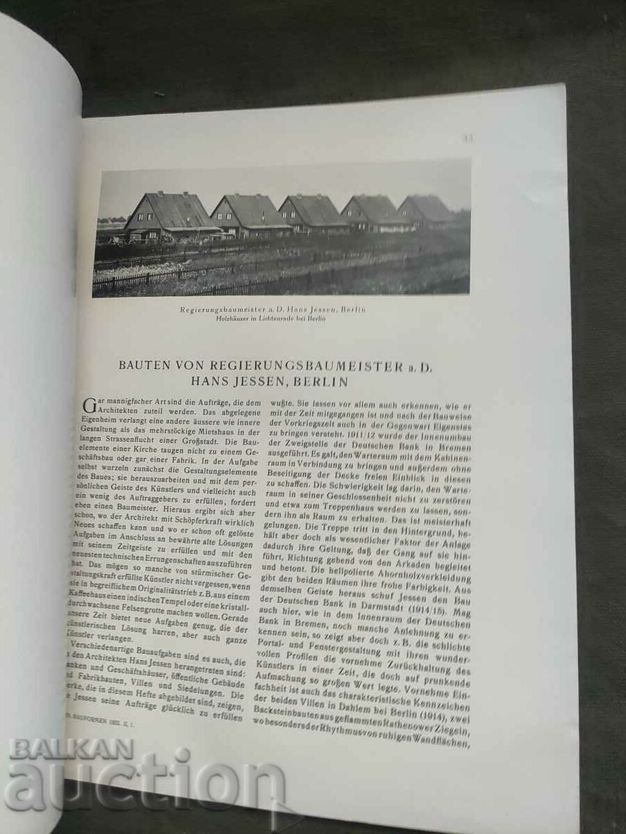 Delivery of Moderne Bauformen February 1922 Delivery of Moderne Bauformen February 1922