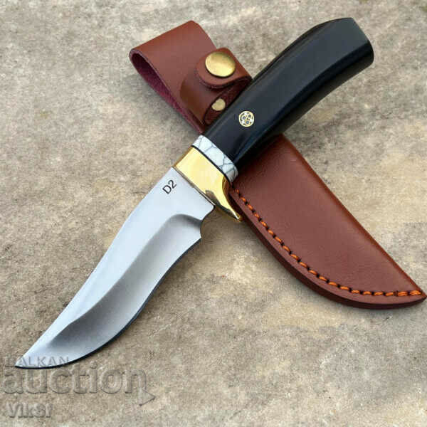 Ръчно изработен ловен нож DER HUNT -D2; 106x218
