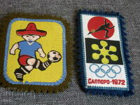 Ολυμπιακοί Αγώνες 1972 Σφραγίδα με έμβλημα Sapporo Ρωσική 2 τεμ.