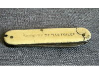 Old French pocket knife bone handles