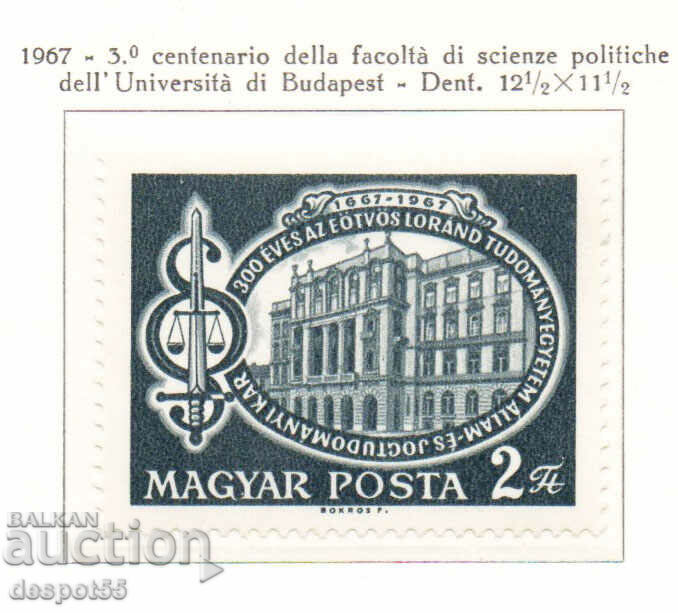 1967. Hungary. Faculty of Law and Political Sciences.