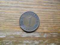 1 pfennig 1931 - Germany ( E ) - die flaw