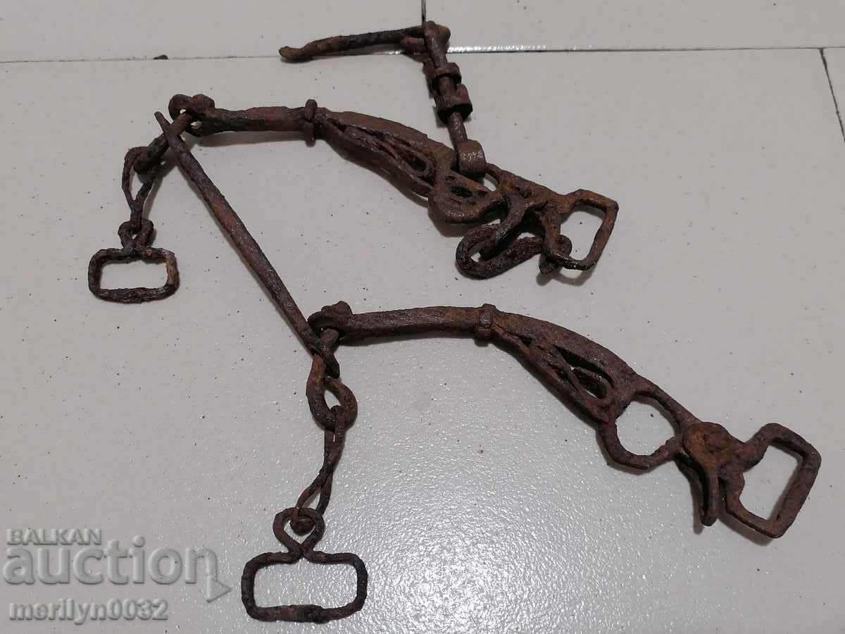 Οθωμανική χαλινάρι χέρι σφυρήλατο, σφυρήλατο σίδερο, ιππικό με τιμή 89.00 BGN | € 45.50