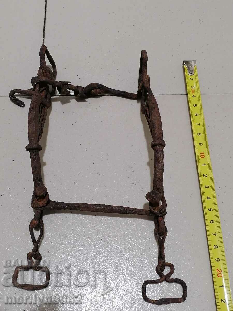 Οθωμανική χαλινάρι χέρι σφυρήλατο, σφυρήλατο σίδερο, ιππικό - 5