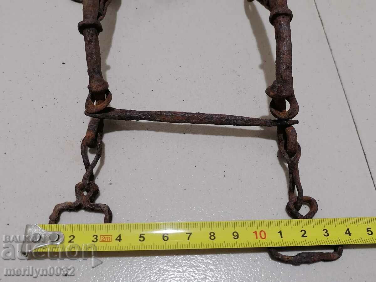 Οθωμανική χαλινάρι χέρι σφυρήλατο, σφυρήλατο σίδερο, ιππικό - 6