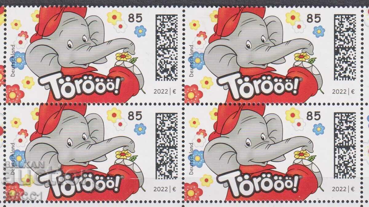 Clean brand in a square, Animation Elephant Benjamin 2022 Germany Clean brand in a square, Animation Elephant Benjamin 2022 Germany