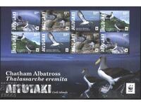 Καθαρά γραμματόσημα σε μικρο φύλλο WWF Fauna Birds 2016 από το Aitutaki