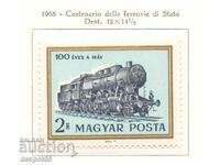 1968. Hungary. 100 years of Hungarian National Railways.