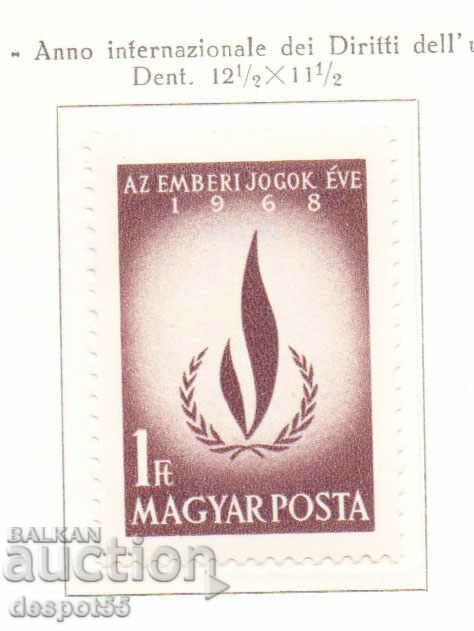 1968. Hungary. International Year of Human Rights.
