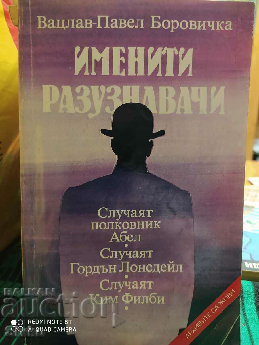 Именити разузнавачи, Вацлав-Павел Боровичка, първо издание