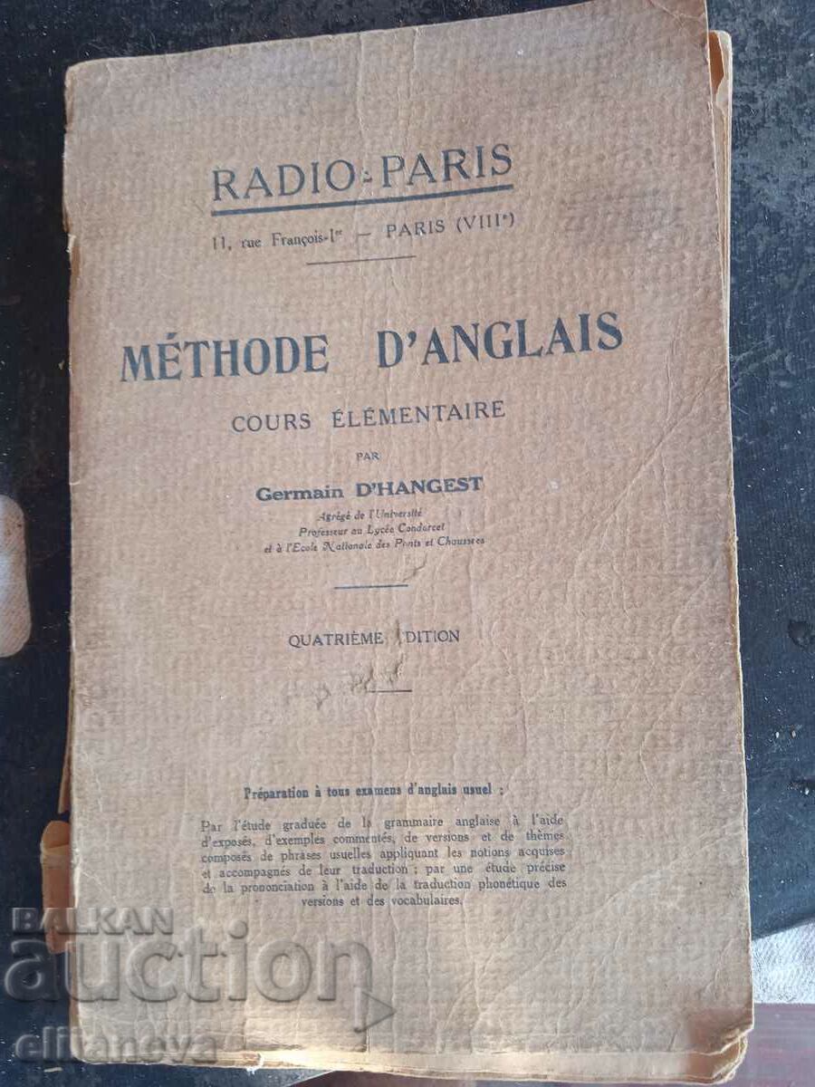 Curs de engleză Radio Paris 1928