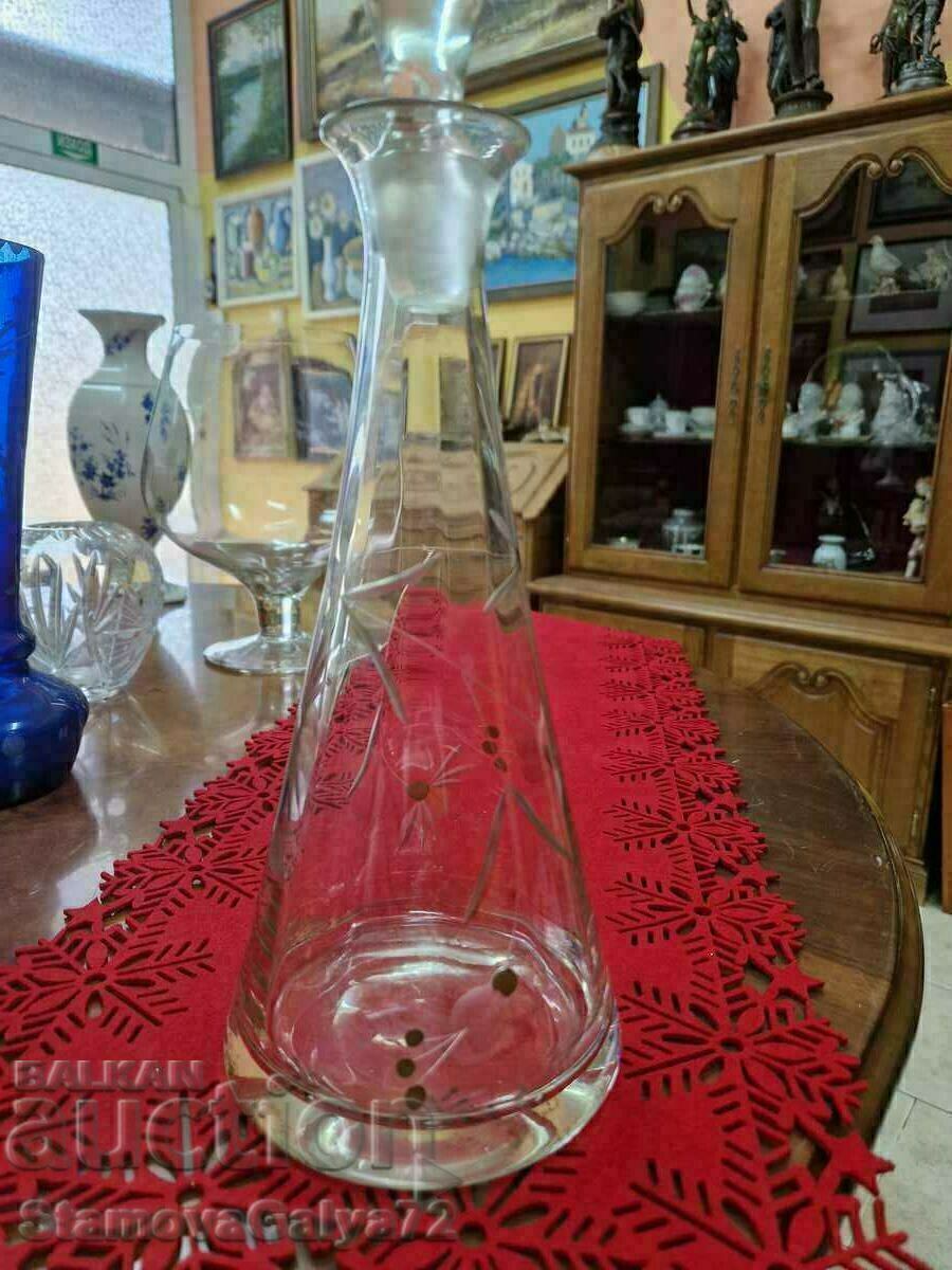 Licitație Decantor antic unic gravat și pictat manual