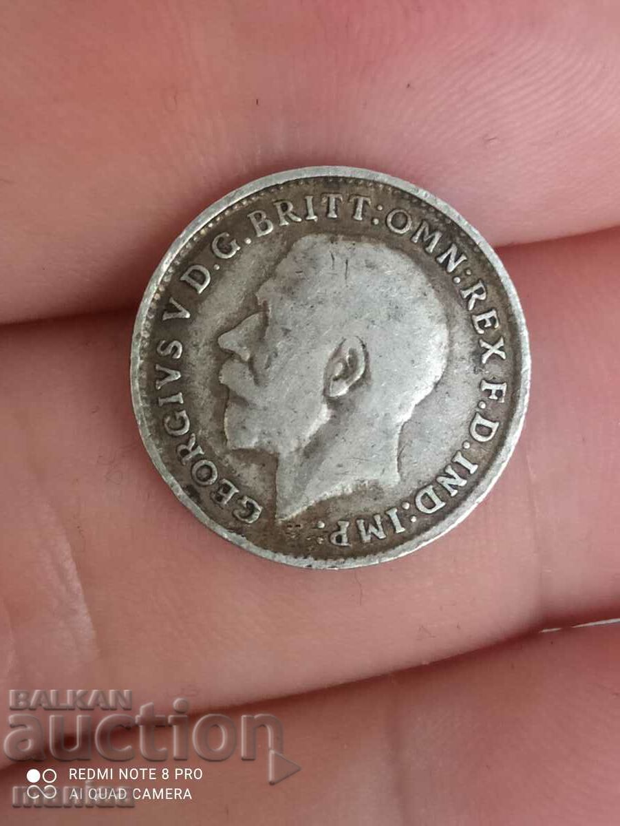 3 pence 1915 silver Great Britain with price 14.99 BGN | € 7.66 3 pence 1915 silver Great Britain with price 14.99 BGN | € 7.66
