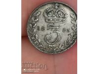 3 пенса 1925 г сребро Великобритания