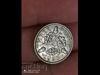 3 pence 1935 silver Great Britain