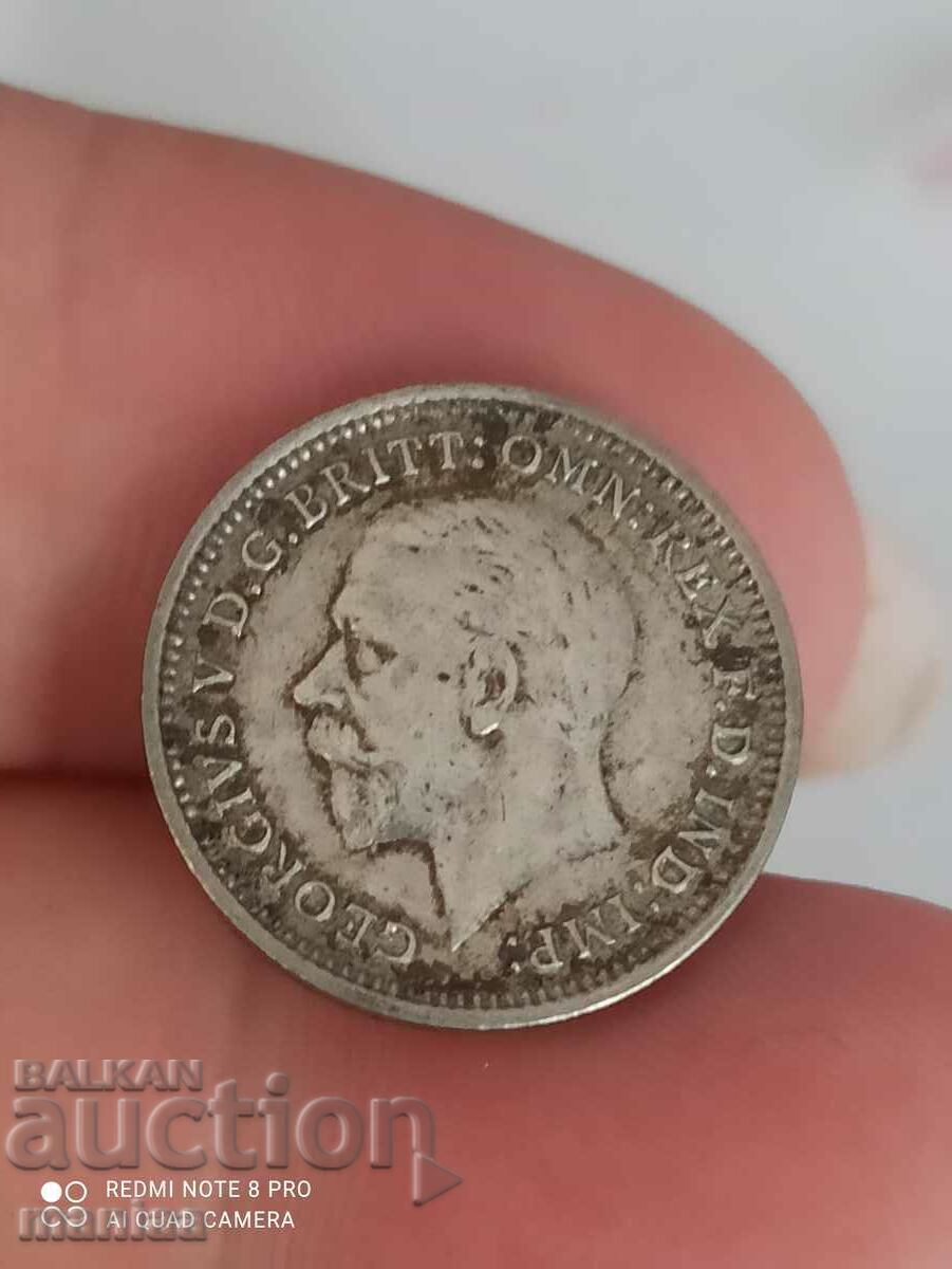 3 pence 1935 silver Great Britain with price 19.99 BGN | € 10.22 3 pence 1935 silver Great Britain with price 19.99 BGN | € 10.22