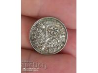 3 пенса 1935г сребро Великобритания